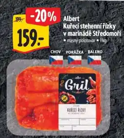 Albert Albert Kuřecí stehenní řízky v marinádě Středomoří nabídka