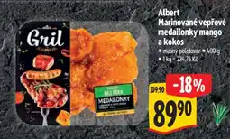 Albert Albert Marinované vepřové medailonky mango a kokos nabídka