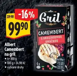 Albert Albert Camembert na gril nabídka
