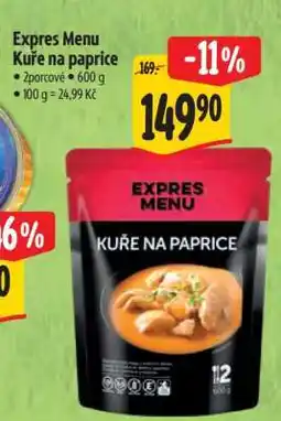 Albert EXPRES MENU Kuře na paprice nabídka