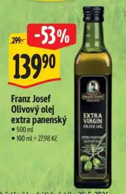 Albert Franz Josef Olivový olej extra panenský nabídka