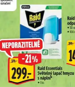 Albert Raid Essentials Světelný lapač hmyzu s náplní nabídka