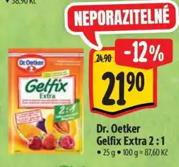 Albert Dr. Oetker Gelfix extra 2 : 1 nabídka