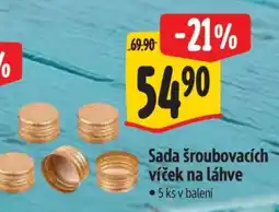 Albert Sada šroubovacích víček na láhve nabídka