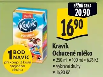 Albert Kravík ochucené mléko nabídka