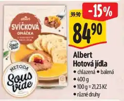 Albert Albert Hotová jídla nabídka