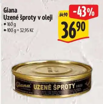 Albert Giana Uzené šproty v oleji nabídka