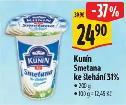 Albert KUNÍN SMETANA KE ŠLEHÁNÍ 31 % nabídka