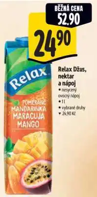 Albert Relax džus, nektar a nápoj nabídka