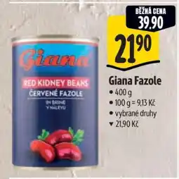 Albert Giana fazole nabídka