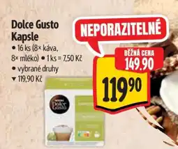 Albert Dolce Gusto kapsle nabídka