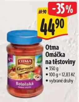 Albert Otma omáčka na těstoviny nabídka