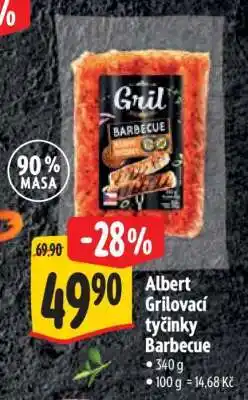 Albert Albert Grilovací tyčinky Barbecue nabídka