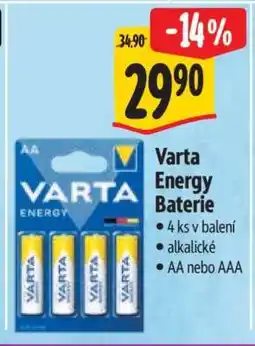 Albert Varta Energy Baterie nabídka