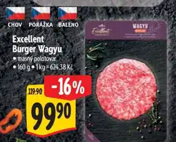 Albert Excellent Burger Wagyu nabídka