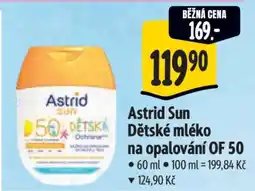 Albert Astrid Sun dětské mléko na opalování OF 50 nabídka