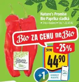 Albert Nature’s Promise Bio Paprika sladká nabídka