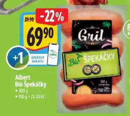 Albert Albert Bio Špekáčky nabídka