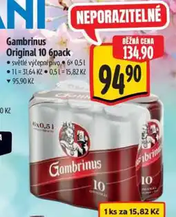Albert Gambrinus Originál 10 6pack nabídka
