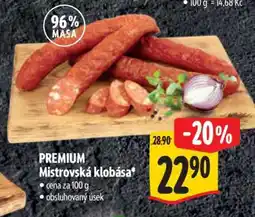 Albert PREMIUM Mistrovská klobása nabídka