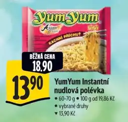 Albert YumYum Instantní nudlová polévka nabídka