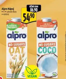 Albert Alpro nápoj nabídka