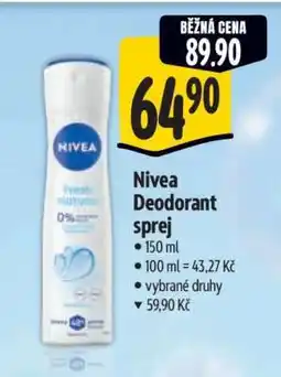 Albert Nivea deodorant sprej nabídka