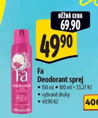 Albert Fa Deodorant sprej nabídka