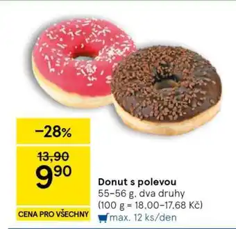 Tesco DONUT S POLEVOU nabídka
