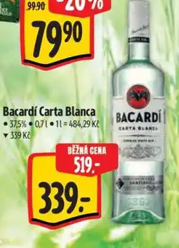 Albert Bacardí Carta Blanca nabídka