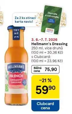 Tesco Hellmann’s dressing nabídka