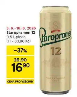 Tesco Staropramen 12 nabídka