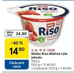 Tesco Müller Riso Mléčná rýže jahoda nabídka