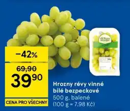 Tesco Hrozny révy vinné bílé bezpeckové nabídka