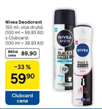 Tesco Nivea deodorant nabídka