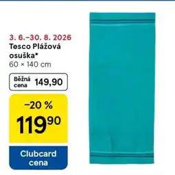 Tesco Tesco Plážová osuška nabídka