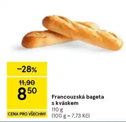 Tesco Francouzská bageta s kváskem nabídka