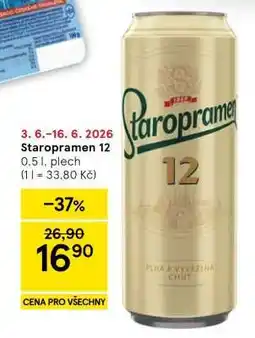 Tesco Staropramen 12 nabídka