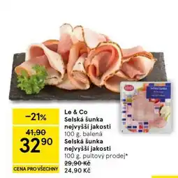 Tesco Le & Co Selská šunka nejvyšší jakosti nabídka