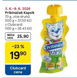 Tesco Pribináček kapsík nabídka