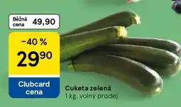 Tesco Cuketa zelená nabídka