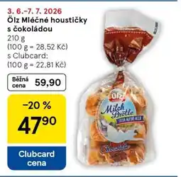 Tesco Ölz Mléčné houstičky s čokoládou nabídka