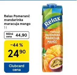 Tesco RELAX pomeranč–mandarinka– maracuja–mango 1 l nabídka