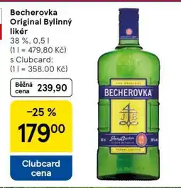 Tesco Becherovka Original bylinný likér nabídka