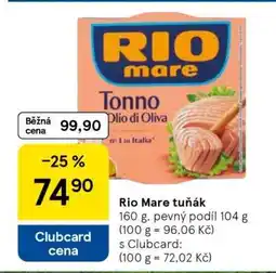 Tesco Rio Mare Tuňák nabídka