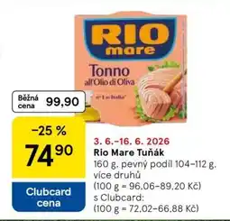 Tesco Rio Mare Tuňák nabídka