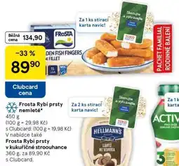 Tesco Frosta RYBÍ PRSTY NEMLETÉ nabídka
