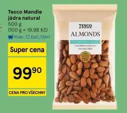 Tesco Tesco Mandle jádra natural nabídka