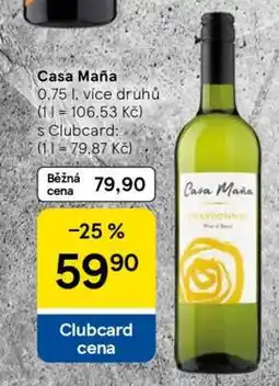 Tesco Casa Maña nabídka