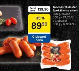 Tesco Tesco Grill Master Špekáčky se sýrem nabídka